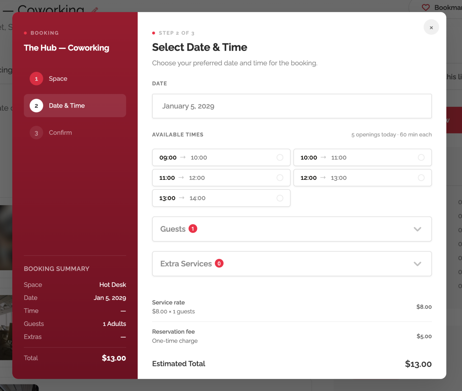 The Booking Popup – Appearance & Steps – Listeo Knowledge Base